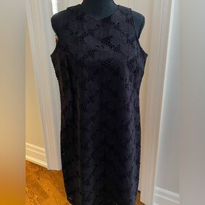Tommy Bahama black eyelet cotton dress.